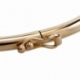 Bracelet jonc en or jaune flexible, fil 3 mm - C