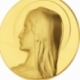 Médaille en or jaune, Vierge - B