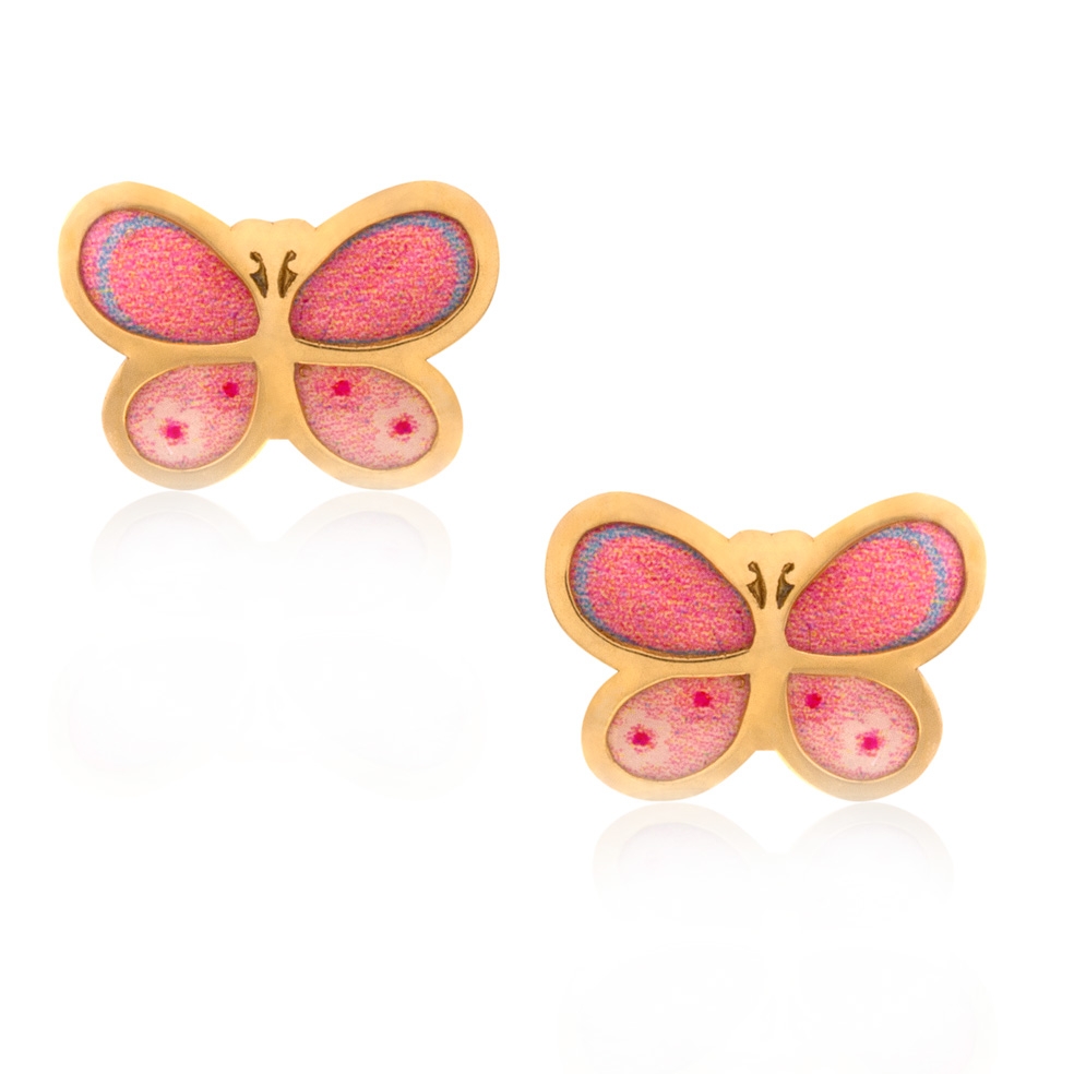 ▷ Boucles d'oreilles pour fille avec papillon