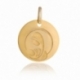 Médaille vierge à l'enfant, or jaune - A