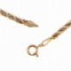 Bracelet en deux ors, maille corde - C