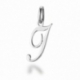 Pendentif alphabet en or gris, lettre I - A