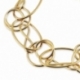 Bracelet en plaqué or, cercles et spirales - B