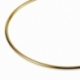 Bracelet jonc en plaqué or, fil rond - B