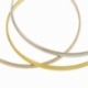 Bracelet jonc en plaqué or, 3 couleurs - B