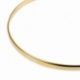 Bracelet en plaqué or, demi jonc rigide, largeur 3 mm - B