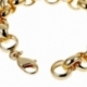 Bracelet en plaqué or, maille jaseron - C