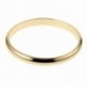 Bracelet en plaqué or, demi jonc rigide, largeur 8 mm - A