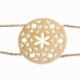 Bracelet en plaqué or, motifs découpés - B