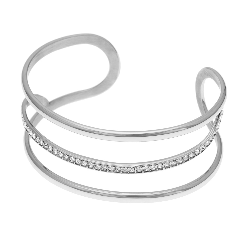 Women's Stainless Steel Triple Row Fine Chain Bracelet - Etsy