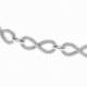 Bracelet en argent rhodié et oxydes de zirconium, infini - B