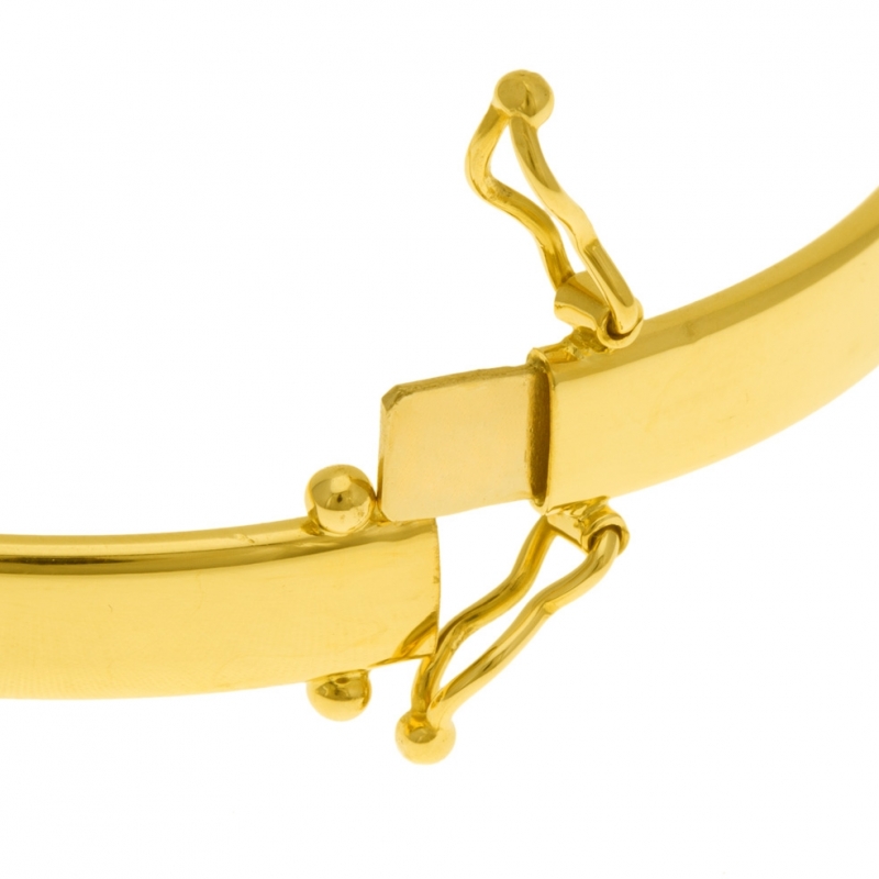 Bracelet jonc en acier doré : Longueur - PM Femme - Le Manège à