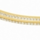 Bracelet en plaqué or, oxydes de zirconium - B