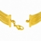 Bracelet en plaqué or, jonc multifils - C