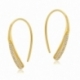 Boucles d'oreilles en plaqué or, oxydes de zirconium - A