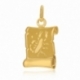 Médaille zodiaque en or jaune, scorpion - A