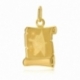 Médaille zodiaque en or jaune, sagittaire - A