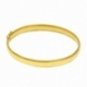 Bracelet jonc ovale en or jaune - A