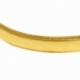 Bracelet jonc ovale en or jaune - B