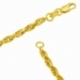 Bracelet en or jaune, maille torsadée - C
