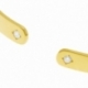 Bracelet jonc ouvert en or jaune et diamants - B