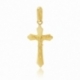 Croix en or jaune, Christ, grand  modèle - A