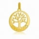 Pendentif en or jaune et diamant, maman, arbre de vie - A