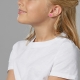 Boucles d'oreilles en argent rhodié et laque, rose - P