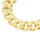 Bracelet maille gourmette en or jaune - B