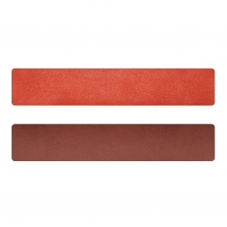 Simili cuir orange-terracotta pour bracelet jonc Méli Versa 30mm