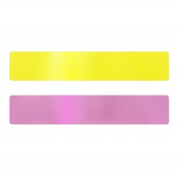Simili cuir jaune fluo-rose pour bracelet jonc Méli Versa 30mm