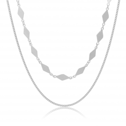Long collier pour les femmes collier de cha/îne de larbre de vie pour les filles Collier en or rose et argent avec collier en cristal CZ