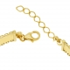 Bracelet jonc en or jaune et rhodié - C