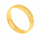 Alliance en or jaune et diamants, largeur 4,5 mm - B