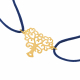 Bracelet cordon en or jaune, arbre de vie - B
