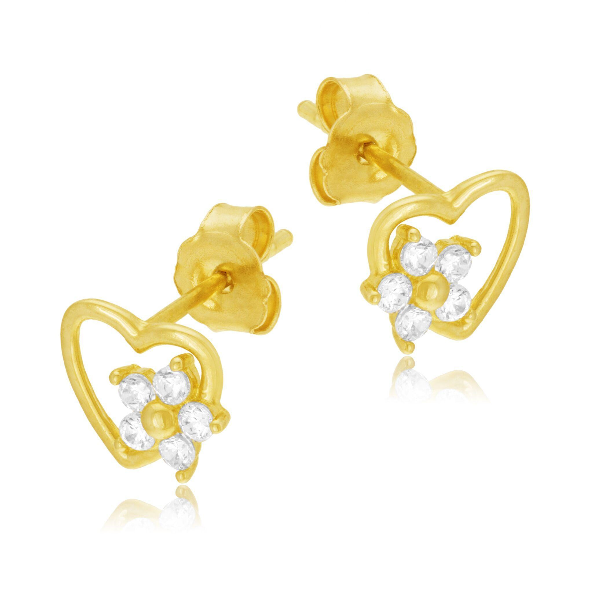 Boucles d'oreilles en or jaune et laque, arc-en-ciel : Longueur - Taille  Unique - Le Manège à Bijoux®