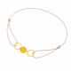 Bracelet cordon en or jaune - A