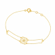 Bracelet en or jaune et diamant - A