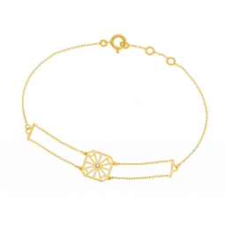 Bracelet en or jaune et diamant
