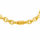 Bracelet en or jaune maille fagot - B