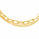 Bracelet en or jaune, double chaîne - B
