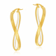 Créoles torsadées en or jaune et laque  - B