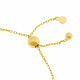 Bracelet en or jaune et oxydes de zirconium - C