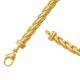 Bracelet en or jaune, maille palmier 4mm - C