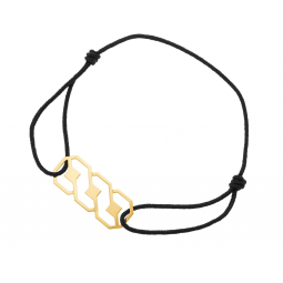 Bracelet cordon en or jaune 