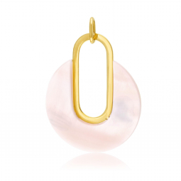 Pendentif en or jaune et nacre